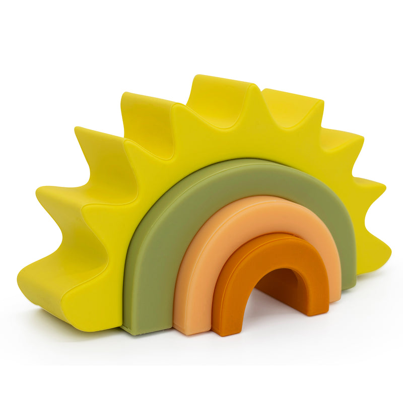 silicone sun stacker toy