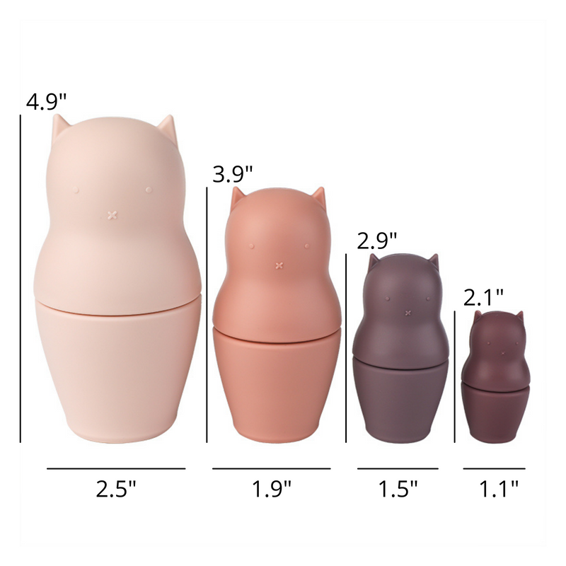 dimensions for silicone nesting dolls